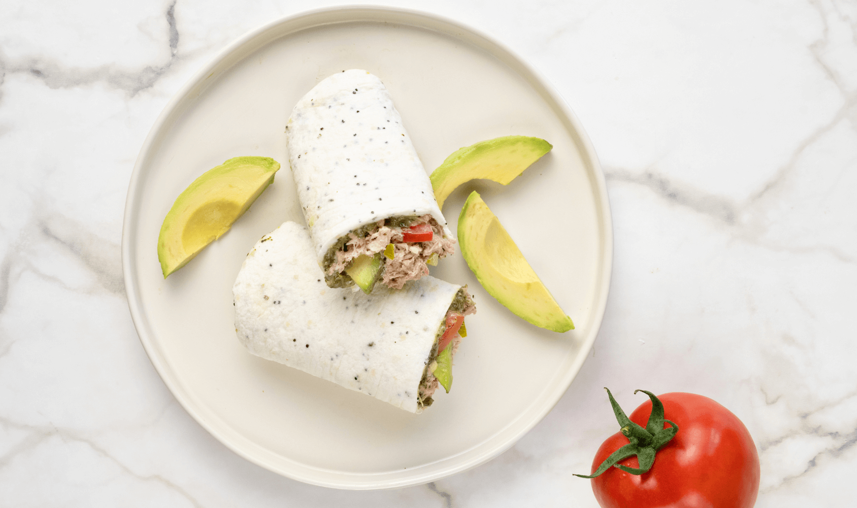 Egglife spicy tunacado wrap